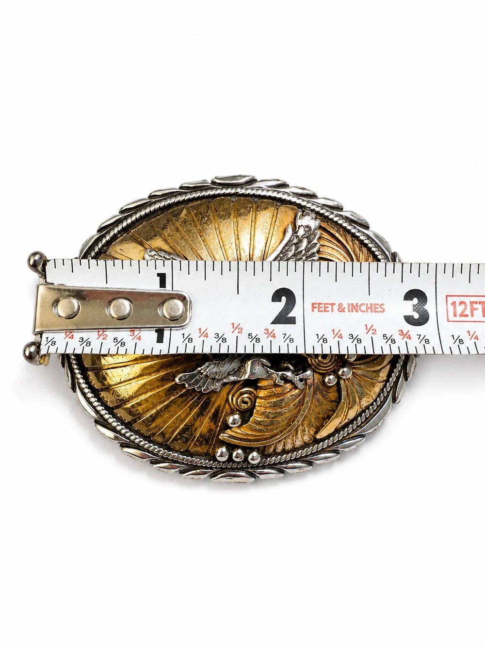 Vintage Navajo Sterling Eagle Belt Buckle